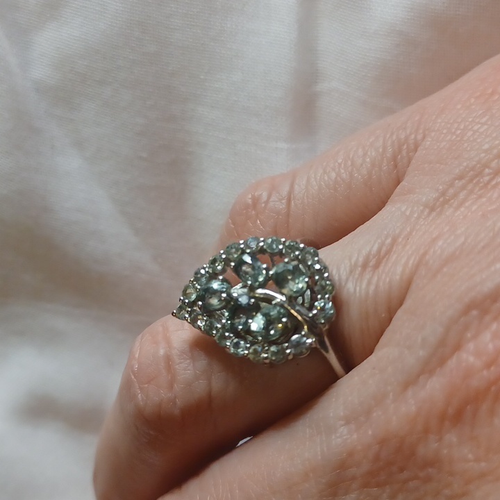 Green Sapphire Ring.